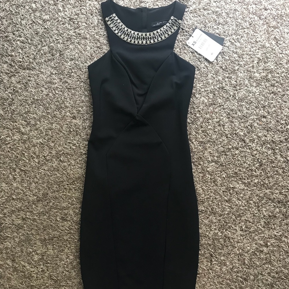 Zara Black Bodycon Dress